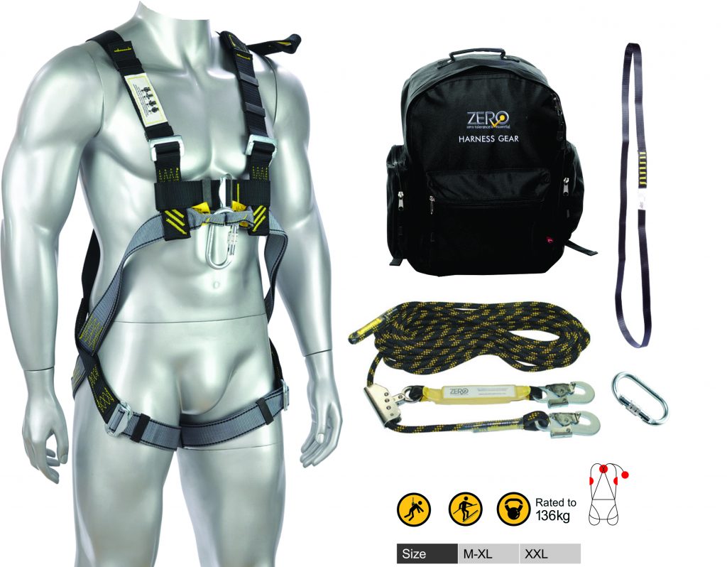 ZERO Roofers Safety Harness Kit Sydney Bolts and Fasteners